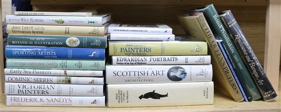 A quantity of reference books relating to art and artists including Frederick Sandes, Dominic Seres, Victorian